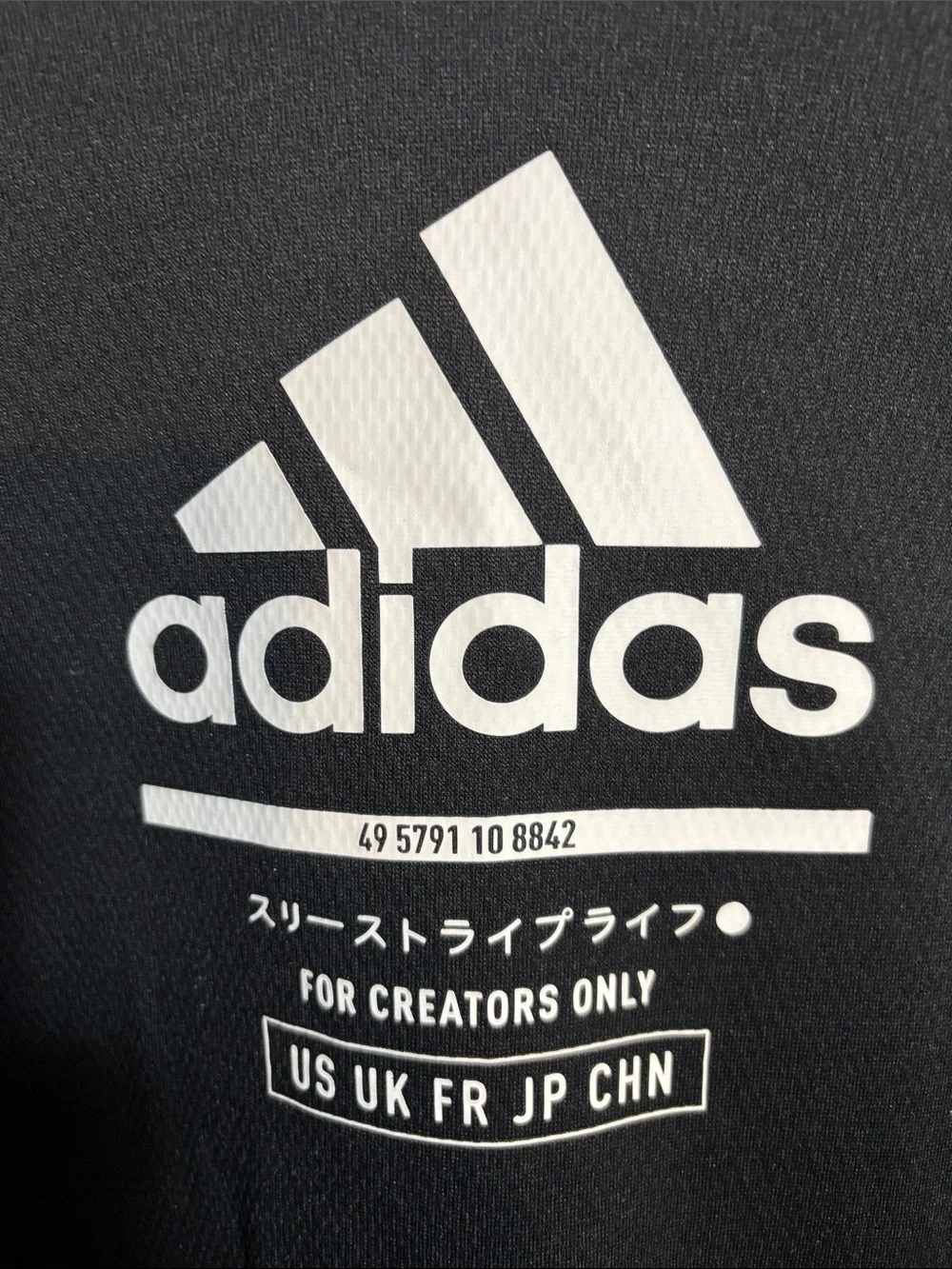 adidas Black Hoodie with White Logo